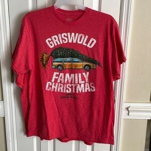 National Lampoon's Christmas Griswold Family Vacation shirts red Christmas tree